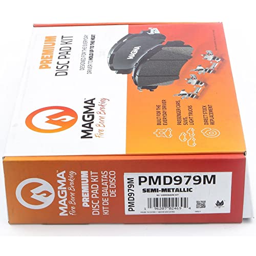 MAGMA Premium PMD979M Semi-Metallic Brake Pads, Front