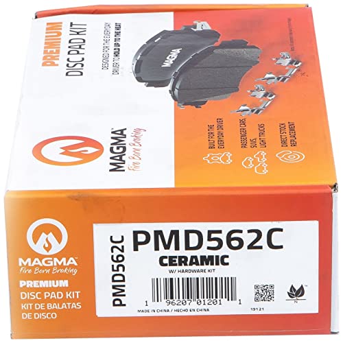 MAGMA Premium PMD562C Ceramic Brake Pads, Front