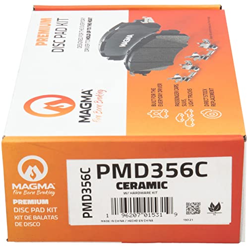 MAGMA Premium PMD356C Ceramic Brake Pads, Front