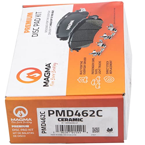 MAGMA Premium PMD462C Ceramic Brake Pads, Front
