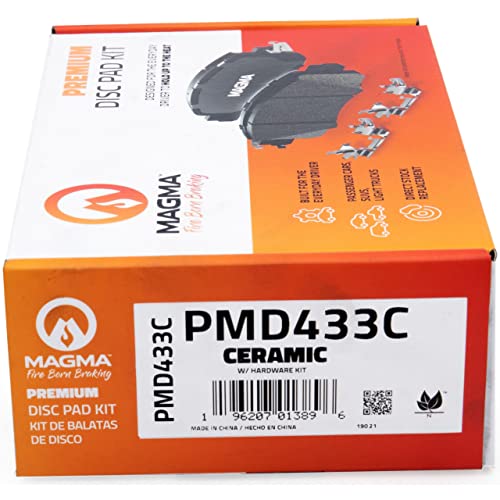 MAGMA Premium PMD433C Ceramic Brake Pads, Front