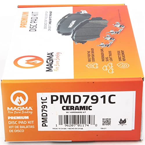 MAGMA Premium PMD791C Ceramic Brake Pads, Rear