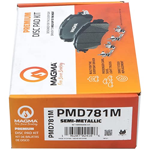 MAGMA Premium Semi-Metallic Brake Pads PMD781M
