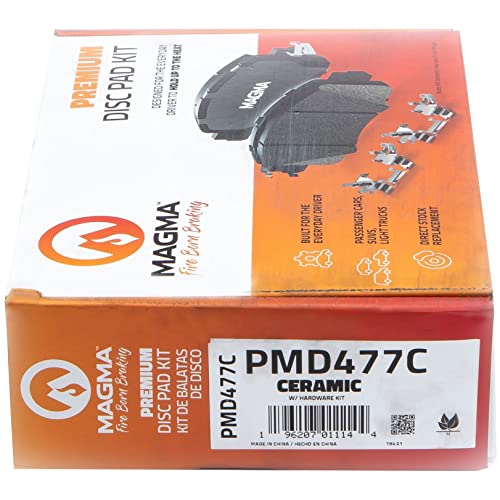 MAGMA Premium PMD477C Ceramic Brake Pads, Front