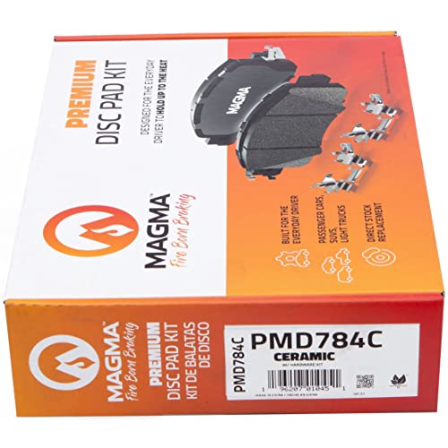 MAGMA Premium PMD784C Ceramic Brake Pads, Front