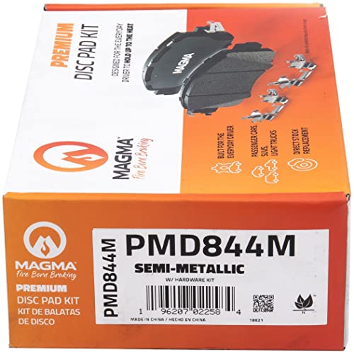 MAGMA Premium Semi-Metallic Brake Pads PMD844M