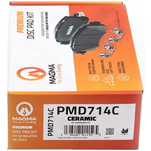 MAGMA Premium PMD714C Ceramic Brake Pads, Rear