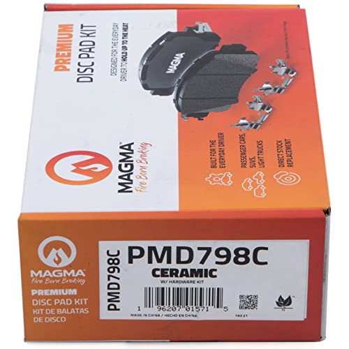 MAGMA Premium PMD798C Ceramic Brake Pads, Front