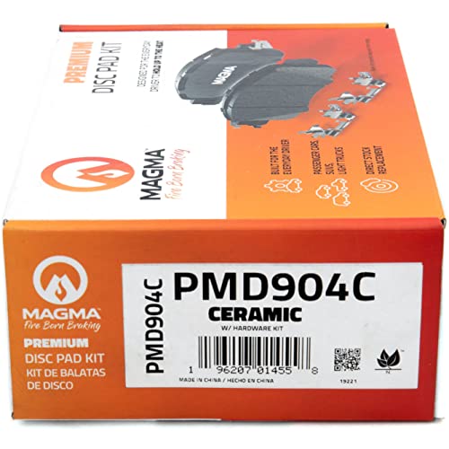 MAGMA Premium PMD904C Ceramic Brake Pads, Front