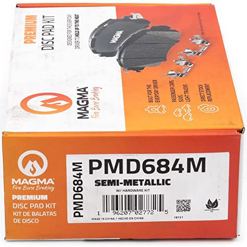 MAGMA Premium Semi-Metallic Brake Pads PMD684M