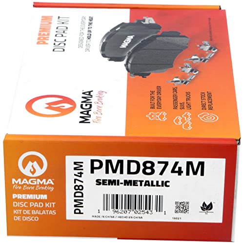 MAGMA Premium Semi-Metallic Brake Pads PMD874M