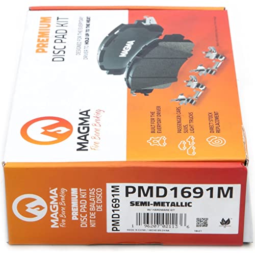MAGMA Premium Semi-Metallic Brake Pads PMD1691M