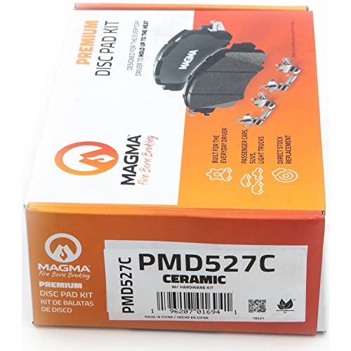 MAGMA Premium PMD527C Ceramic Brake Pads, Front