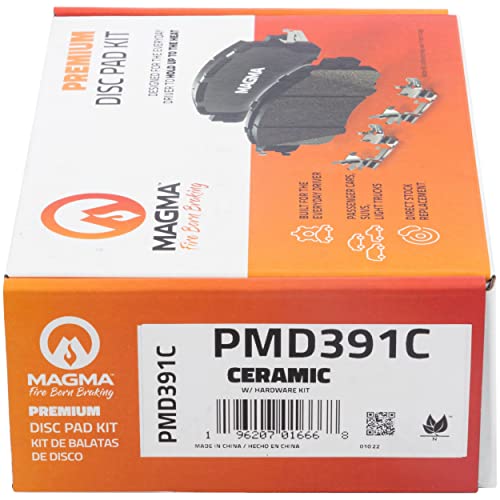 MAGMA Premium PMD391C Ceramic Brake Pads, Rear