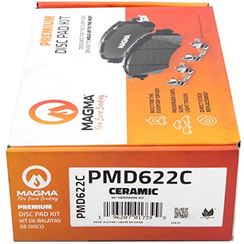 MAGMA Premium PMD622C Ceramic Brake Pads, Rear