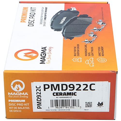 MAGMA Premium PMD922C Ceramic Brake Pads, Rear
