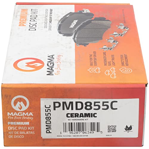 MAGMA Premium PMD855C Ceramic Brake Pads, Front