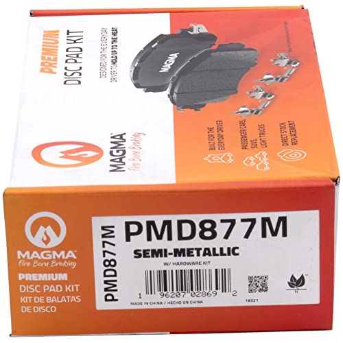 MAGMA Premium Semi-Metallic Brake Pads PMD877M