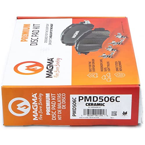 MAGMA Premium PMD506C Ceramic Brake Pads, Front