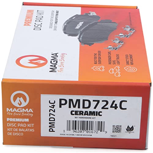 MAGMA Premium PMD724C Ceramic Brake Pads, Rear