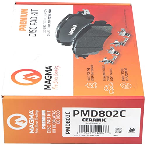 MAGMA Premium PMD802C Ceramic Brake Pads, Rear