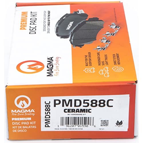 MAGMA Premium PMD588C Ceramic Brake Pads, Rear