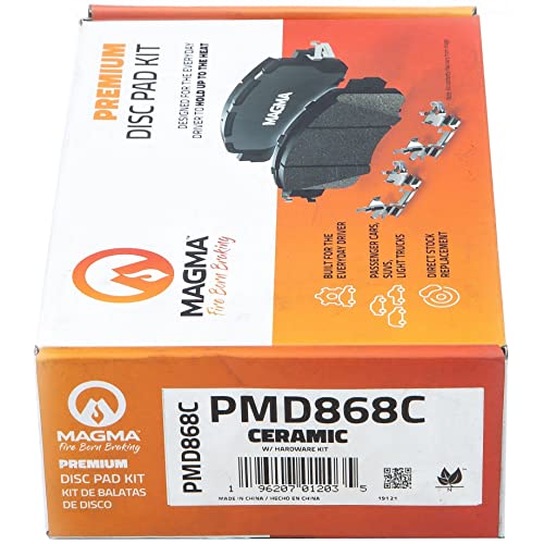 MAGMA Premium PMD868C Ceramic Brake Pads, Rear