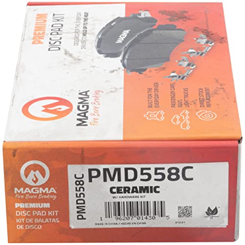 MAGMA Premium PMD558C Ceramic Brake Pads, Front
