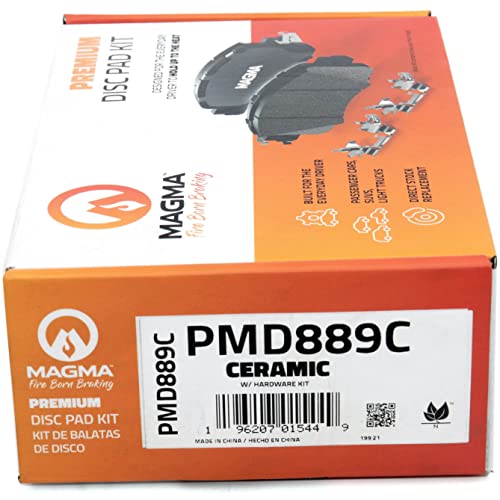 MAGMA Premium PMD889C Ceramic Brake Pads, Front