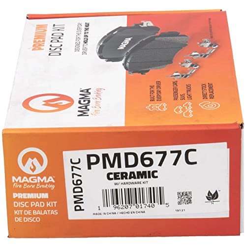 MAGMA Premium PMD677C Ceramic Brake Pads, Front