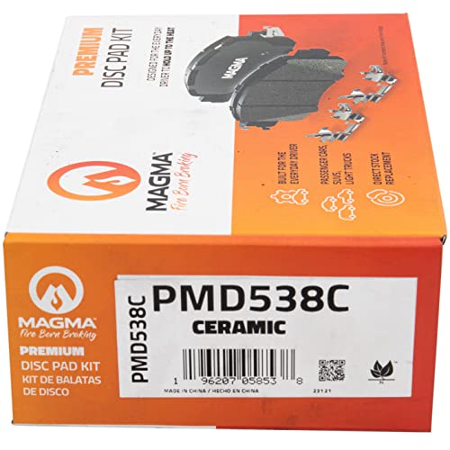 MAGMA Premium PMD538C Ceramic Brake Pads, Rear