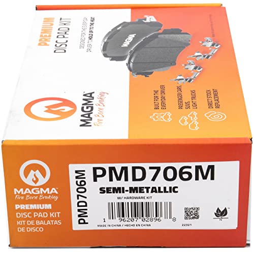 MAGMA Premium Semi-Metallic Brake Pads PMD706M