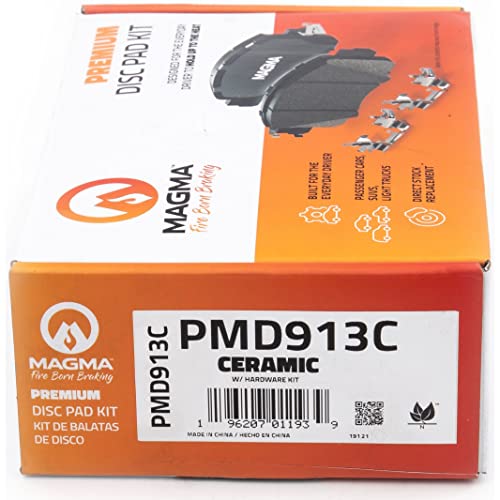 MAGMA Premium PMD913C Ceramic Brake Pads, Front