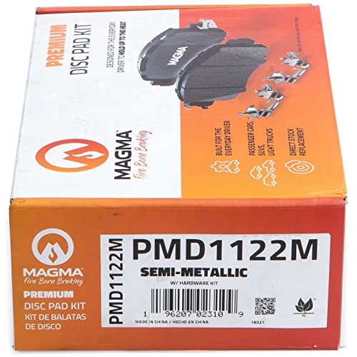 MAGMA Premium Semi-Metallic Brake Pads PMD1122M