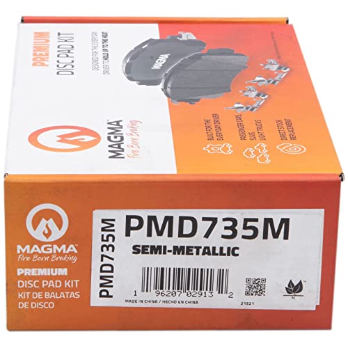 MAGMA Premium Semi-Metallic Brake Pads PMD735M