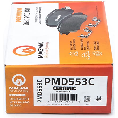 MAGMA Premium PMD553C Ceramic Brake Pads, Rear