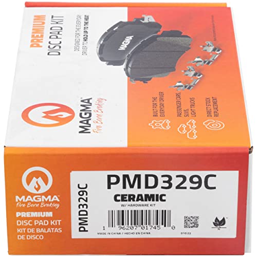 MAGMA Premium PMD329C Ceramic Brake Pads, Rear