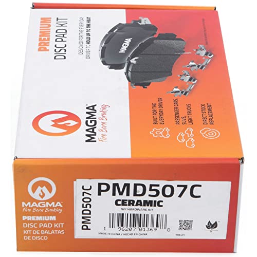 MAGMA Premium PMD507C Ceramic Brake Pads, Front
