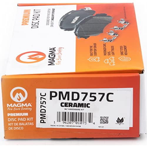 MAGMA Premium PMD757C Ceramic Brake Pads, Rear
