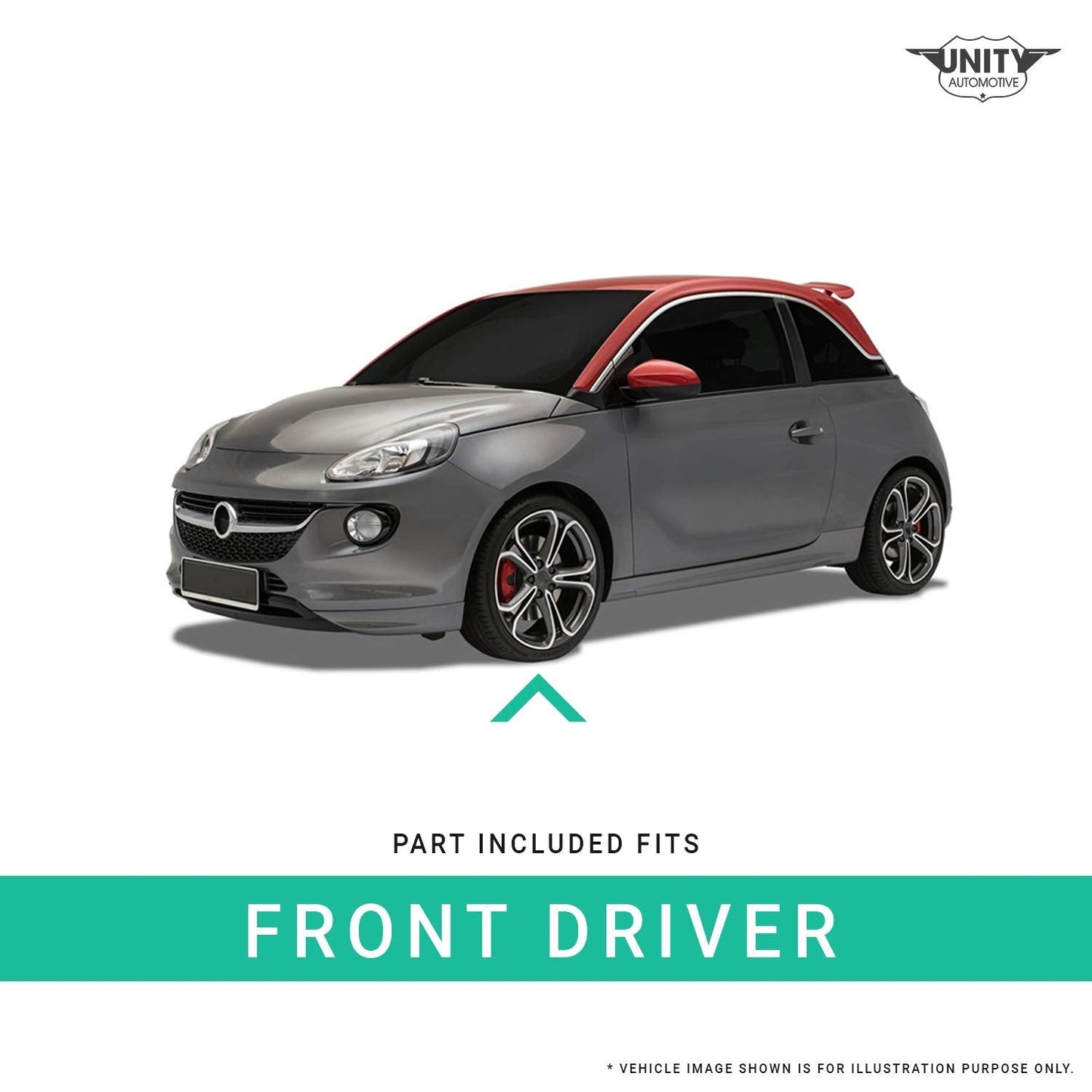 Unity Automotive11117 Front Left Complete Strut Assembly 2011-2016 Volkswagen Touareg