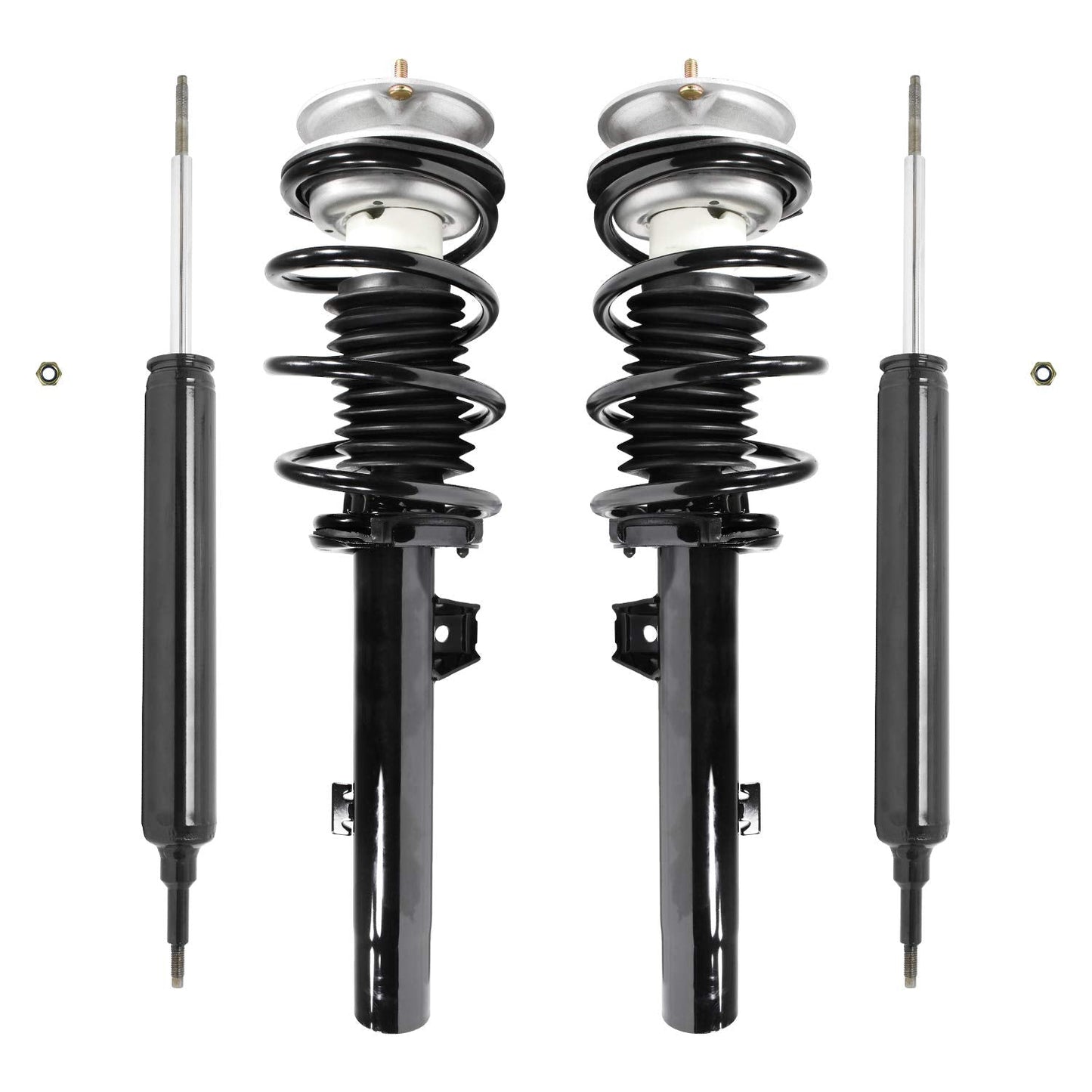 Unity 4-11373-259710-001 Front and Rear 4 Wheel Complete Strut Assembly with Gas Shock Kit