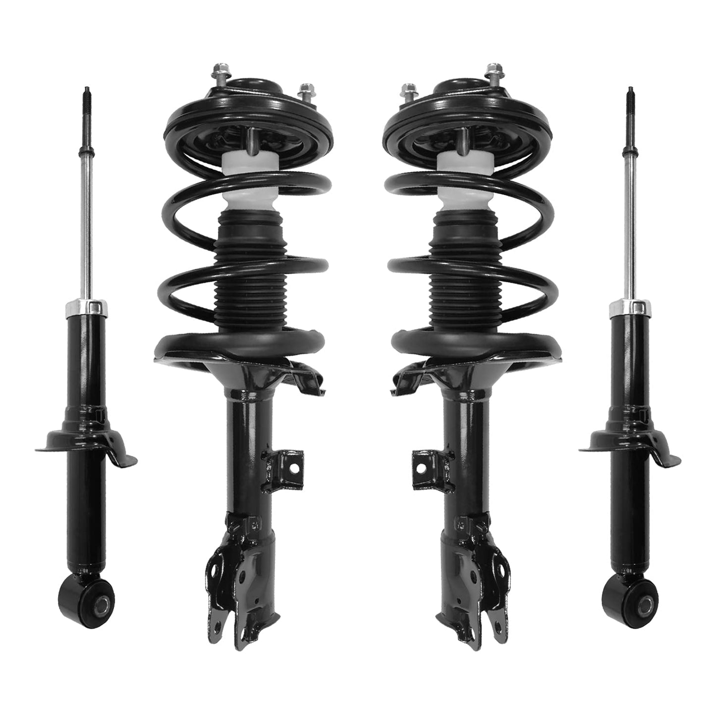 Unity Automotive 4-13231-259240-001 Front and Rear Replacement Complete Strut Assembly Shock Kit Fits 2007-2013 Mitsubishi Outlander