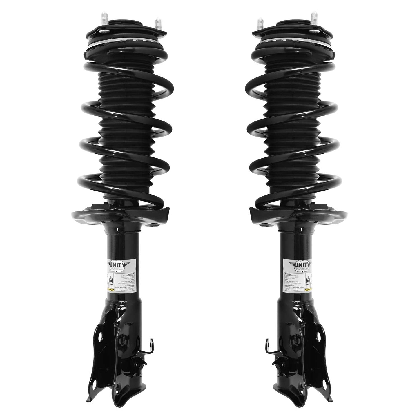 UNITY AUTOMOTIVE 2-11813-11814-001 Front 2 Wheel Complete Strut Assembly Kit 2006-2011 Honda Civic Coupe