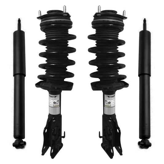 Unity 4-11815-253040-001 Front and Rear 4 Wheel Complete Strut Assembly with Gas Shock Kit