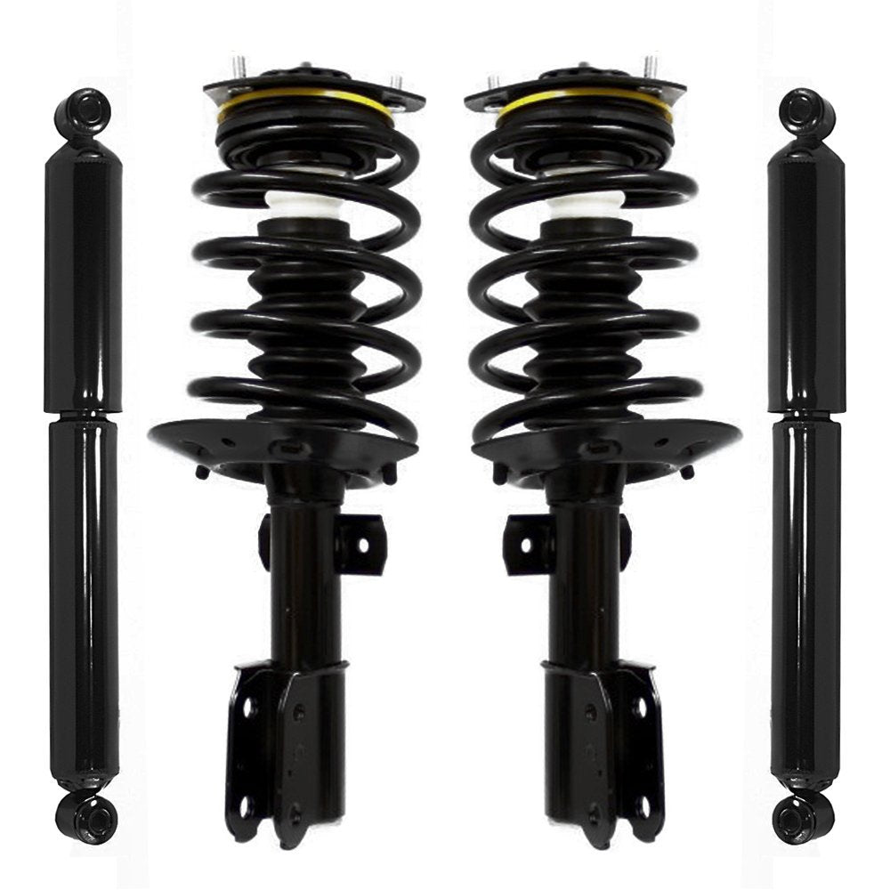 Unity Automotive 4-11190-251130-001 4 Wheel Complete Strut Assembly with Gas Shock Kit 2005-2007 Buick Terraza