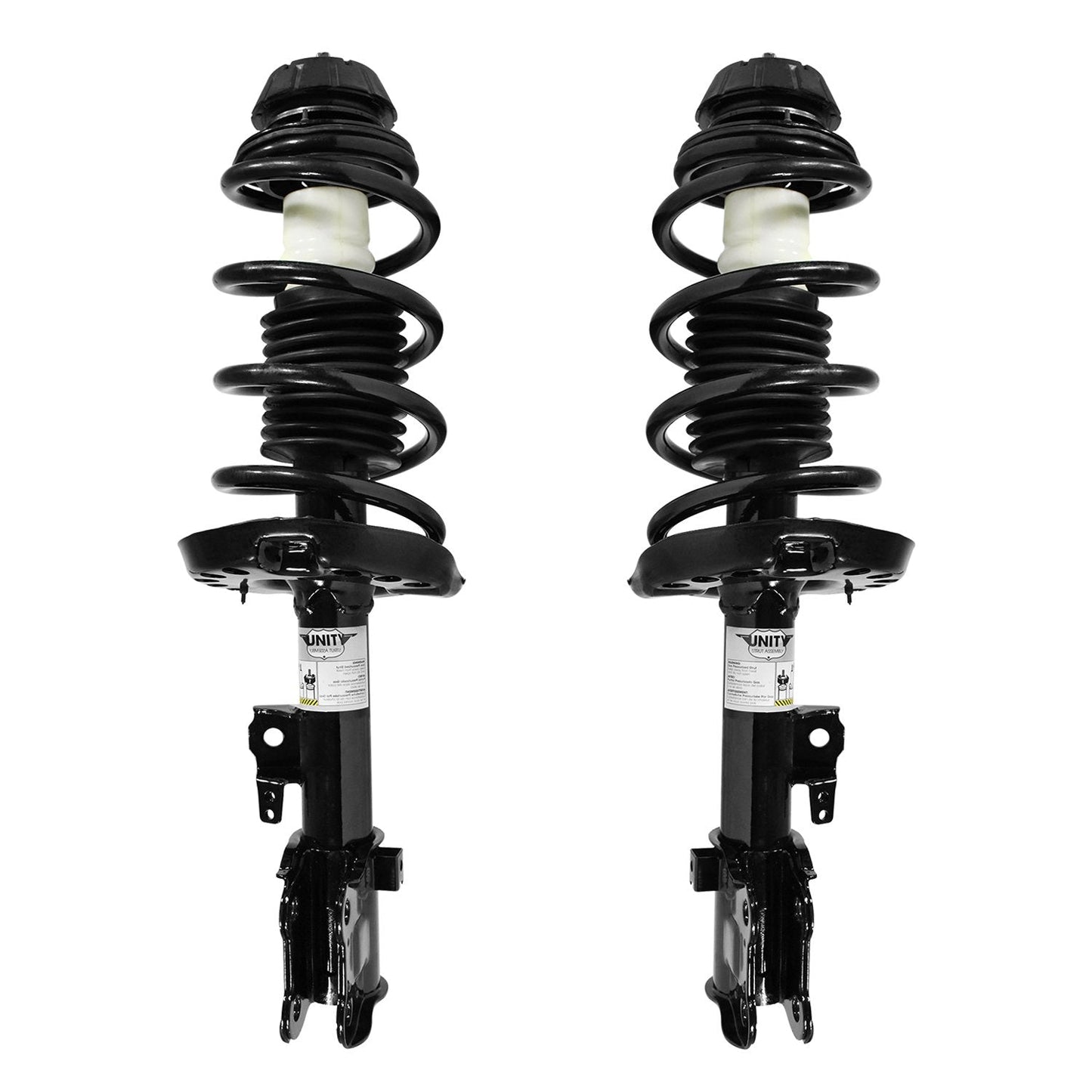 UNITY AUTOMOTIVE 2-11933-11934-001 Front 2 Wheel Complete Strut Assembly Kit 2010-2013 Soul