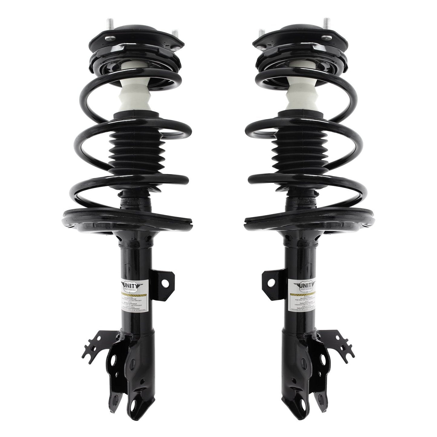 UNITY AUTOMOTIVE 2-11975-11976-001 Front 2 Wheel Complete Strut Assembly Kit 2012-2014 Toyota Camry
