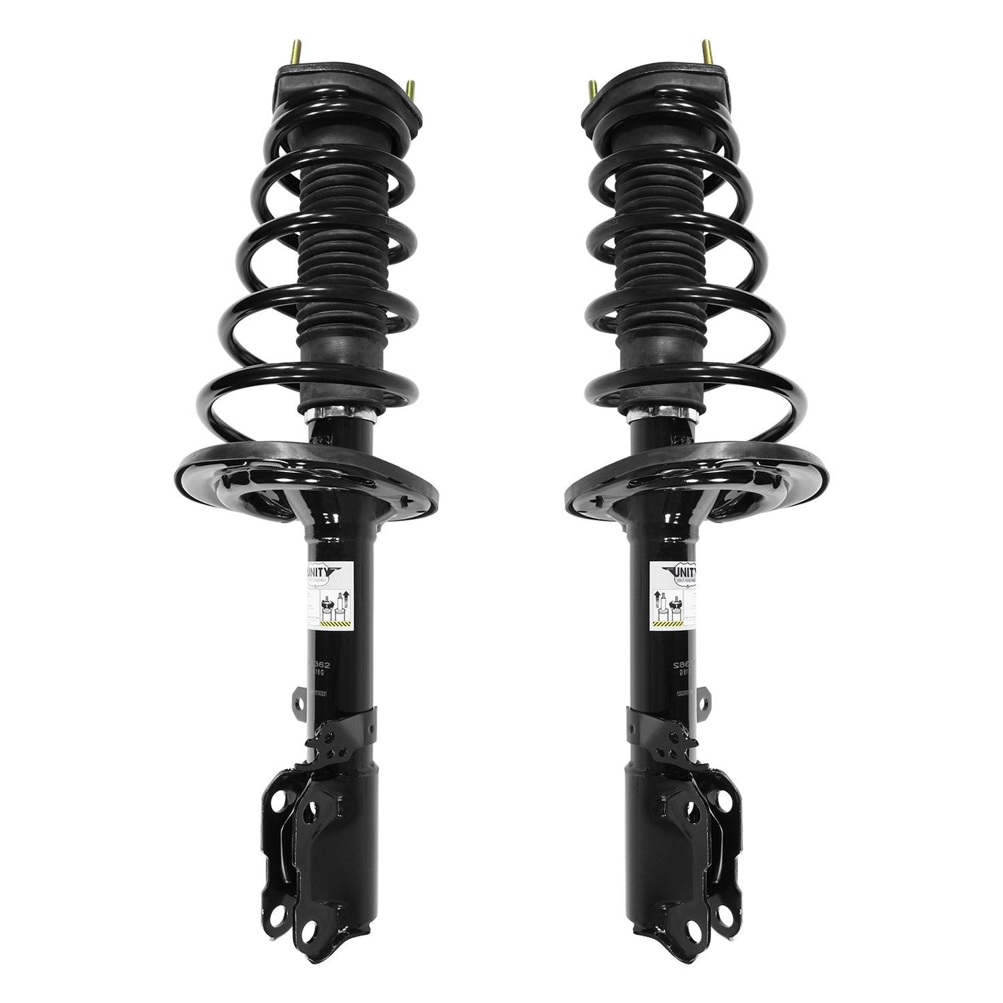 UNITY AUTOMOTIVE 2-15361-15362-001 Rear 2 Wheel Complete Strut Assembly Kit 2007-2011 Toyota Camry
