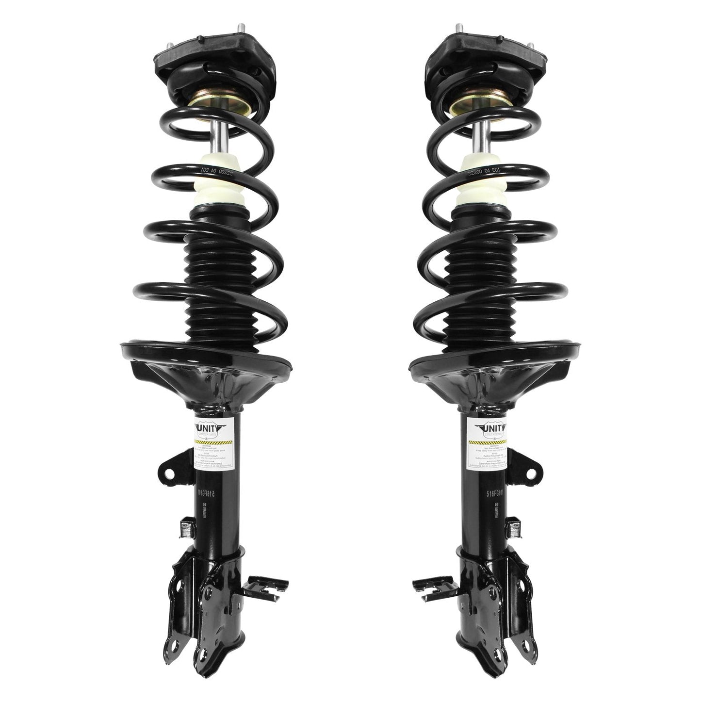 UNITY AUTOMOTIVE 2-15911-15912-001 Rear 2 Wheel Complete Strut Assembly Kit 2000-2006 Hyundai Elantra
