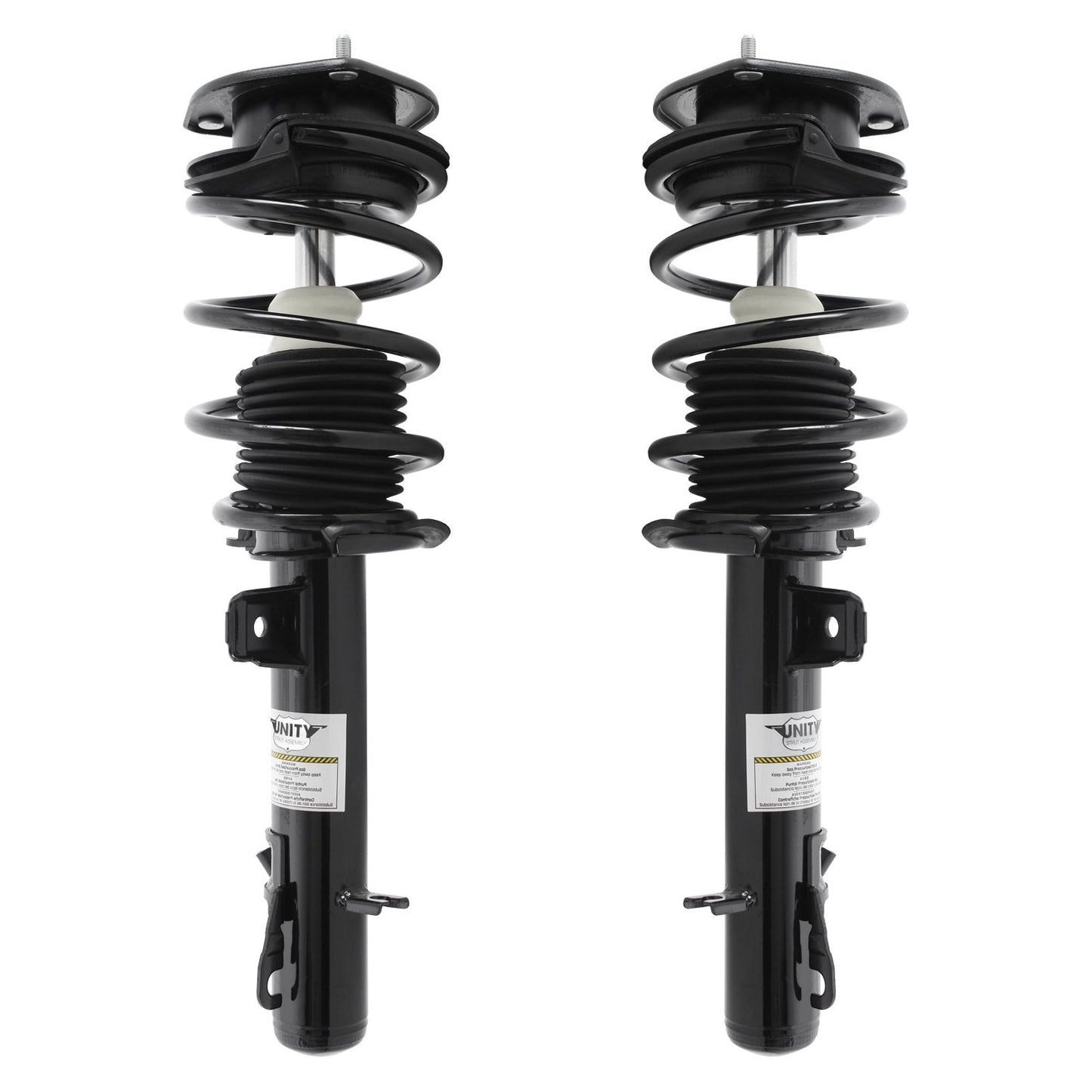 UNITY AUTOMOTIVE 2-11957-11958-001 Front 2 Wheel Complete Strut Assembly Kit 2007-2008 Mini Cooper